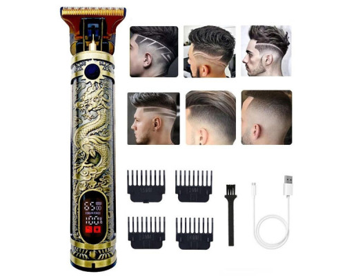 Триммер Для Стрижки,Машинка Для Бороды И Усов Т9 С Дисплеем (100)